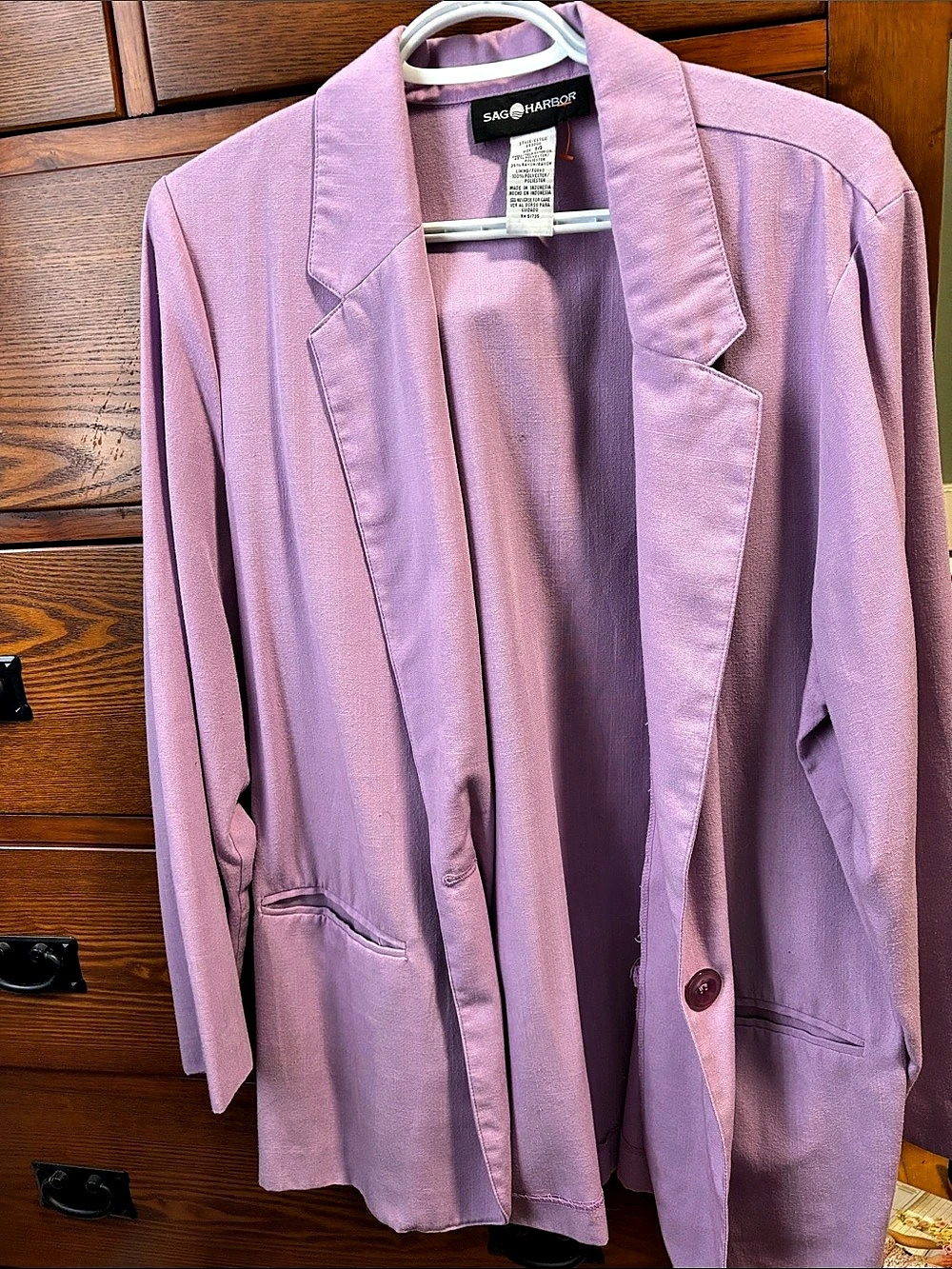 Sage Harbor Pink Blazer Size 14 Like New